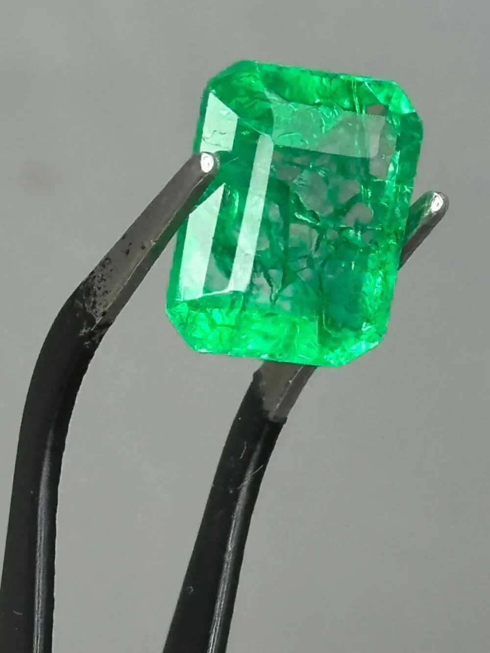 Certified Emerald Cut Emerald *enhanced*